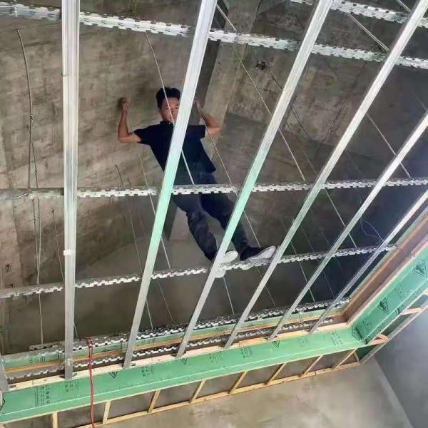 Drywall Gypsum Light Steel Keel Ceiling For Partition Systems Metal U Channel Track