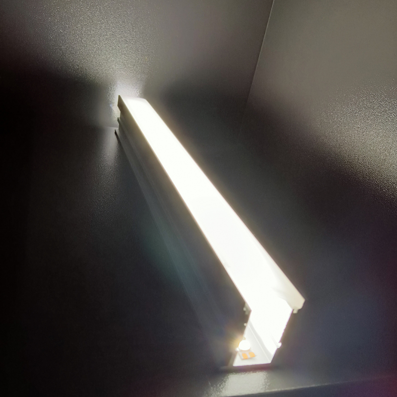 Recessed LED Profile with 6063-T5 Aluminum Alloy and Anodized Surface for Inground Installation