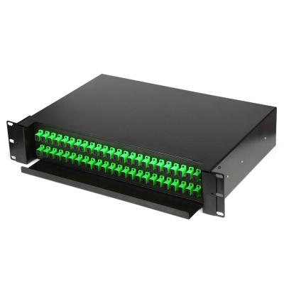 Painel de remendo 2U da fibra ótica da manutenção programada milímetro 192 LC portuário ao módulo de MPO LGX