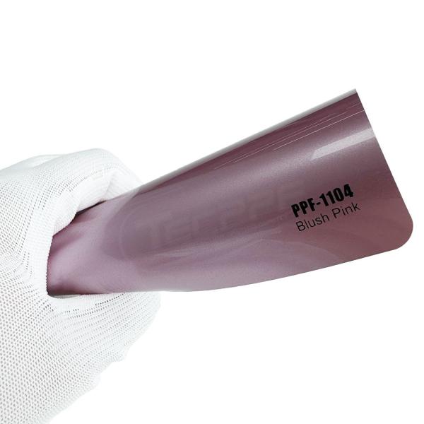 Blush Pink Colour Change Paint Protection Film With Ashland Glue And 8mil Heat Healing