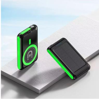 5000 mAh magnetic power bank 5W wireless fast charging solar power bank magnetic wireless power bank wholesale