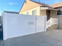 Panneau de clôture de protection de la vie privée en PVC 6x8ft blanc sans entretien