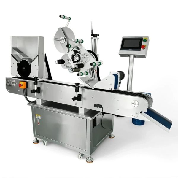 High Efficiency Horizontal Labeling Machine 50Hz Round Bottle Labeling Machine