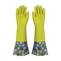 Houeshold  Extra Long Sleeve Rubber Gloves Waterproof for kitchen cleaning