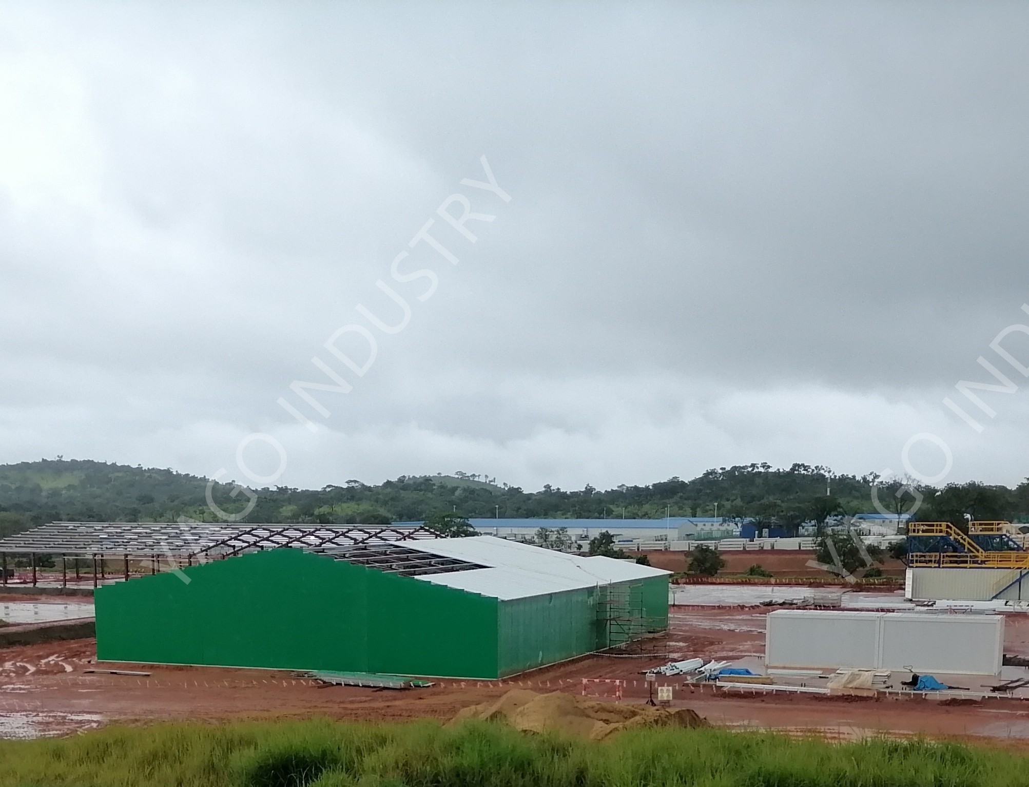 High Toughness Prefab Steel Structure Anti Rust Easy Erection Large Span Industrial Workshop Hall
