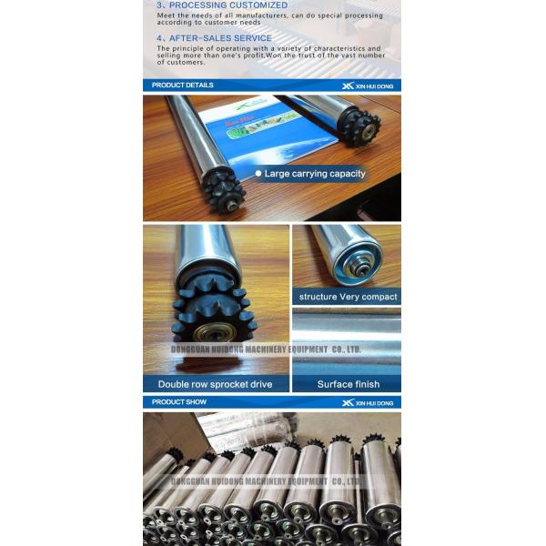 Stainless Steel Adjustable Height Conveyor 0.4kW - 22kW With Sprocket