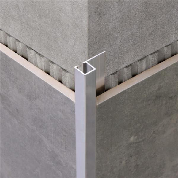 25mm Aluminium Tile Trim Polished Aluminum Corner Tile Trim