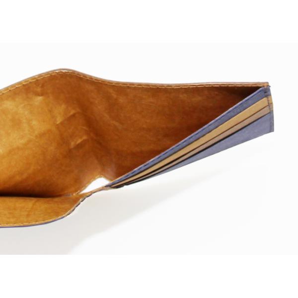 Stripes Design Washable Kraft Paper Wallet Folding Short Type For Women Or Men