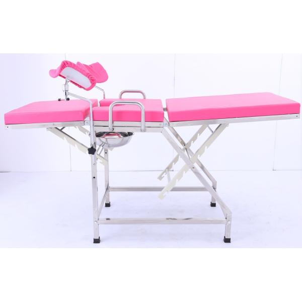 304SS Chariot de lit d'hôpital réglable pour l'examen gynécologique des patients