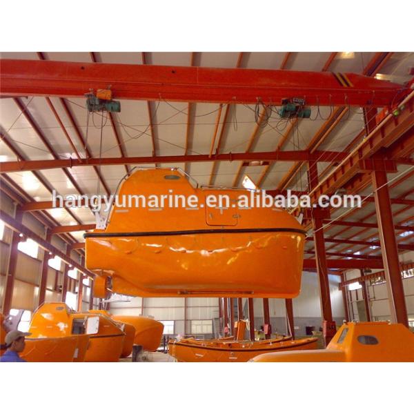 Marine totally enclosed fiberglass lifeboat for sale