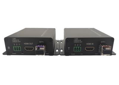4K HDMI Fiber To Video / Audio / Aata 10KM SFP Transmitter And Receiver