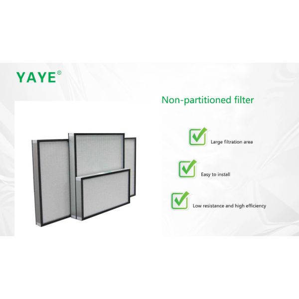 High Efficiency Mini Pleat HEPA Filter Air Purifier For Air Conditioner