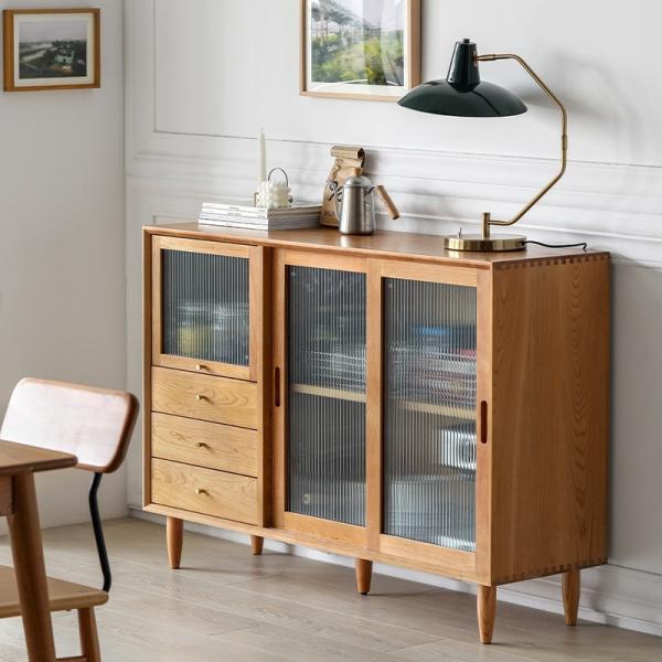 Multi-layer Kitchen Rack for Floor Storage of Home Appliances and Microwave Oven Made of MANGO Wood