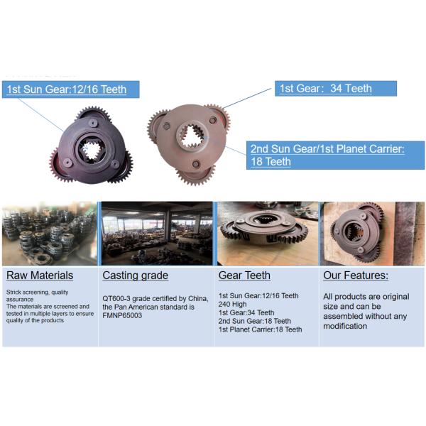 1-ая планетарная шестерня Солнца 20Y-27-13150 перемещения Assy несущей планеты коробки передач Assy PC200-5 несущей шестерни Солнца 20Y-27-00011