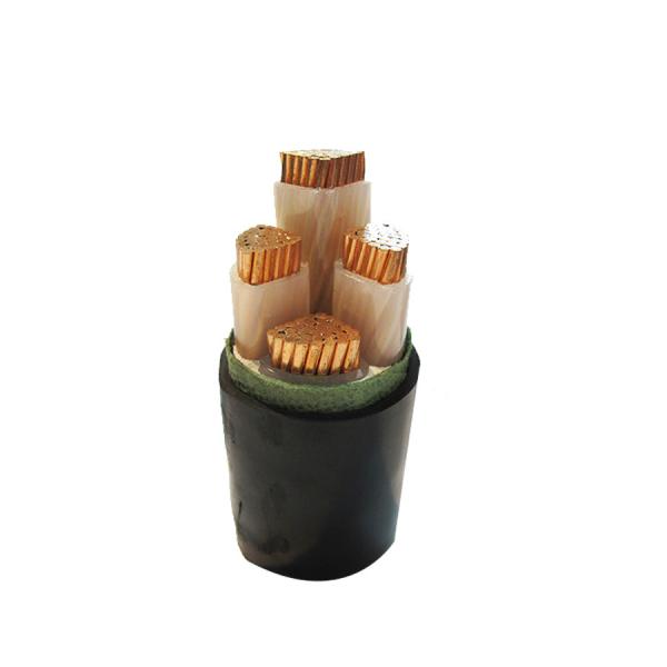 4 cabo blindado de aço preto da alta tensão XLPE do núcleo, cabo coaxial da alta tensão 132kV