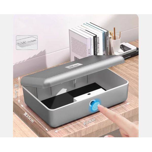 Key Storage Desktop Box Fingerprint Lock Children Students Multi-functional Plastic Pencil Case Patent