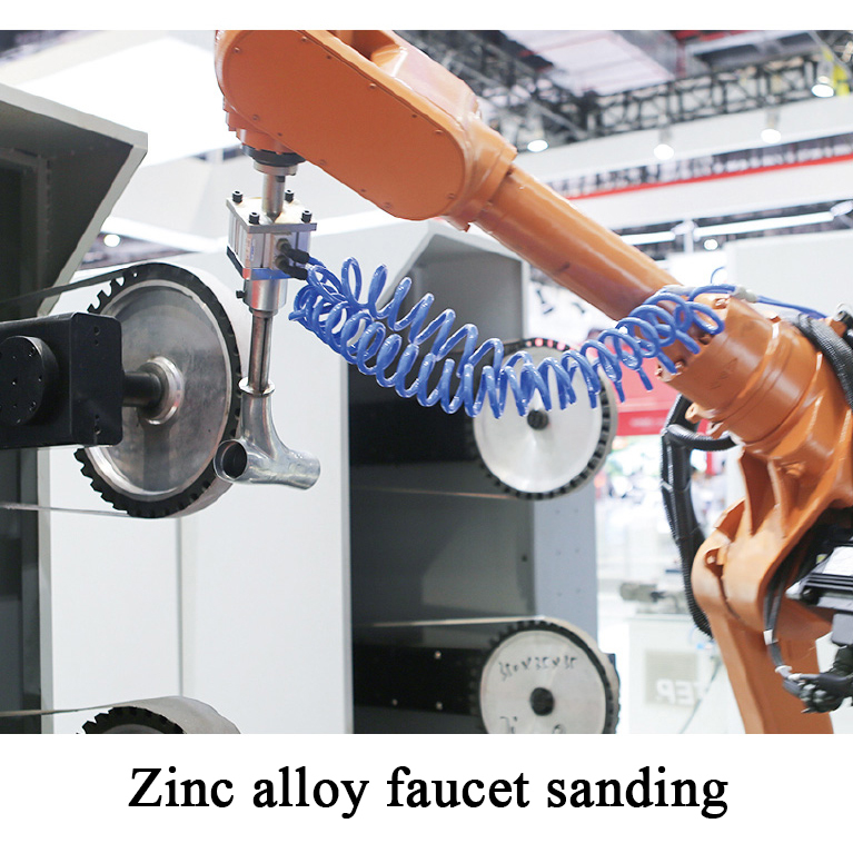 Robotic Polishing Machine for Faucet Sanitary Ware Automatic Zinc Faucet Buffing Grinding Equipment Line