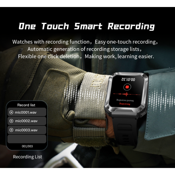 Newly Sport TWS Smartwatch 3in1 Music Player 4GB Memory 400Mah Call Men Watch With Headphones T93 Smart Earphones