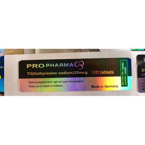 White Single Side Printing 10ml Vial Labels for Vials and Packing