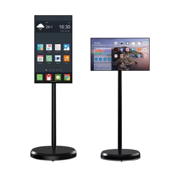 MJK 21.5 Inch Indoor Portable Smart TV LED LCD Monitor with Android OS Capacitive Touch Built-in Battery Full HD