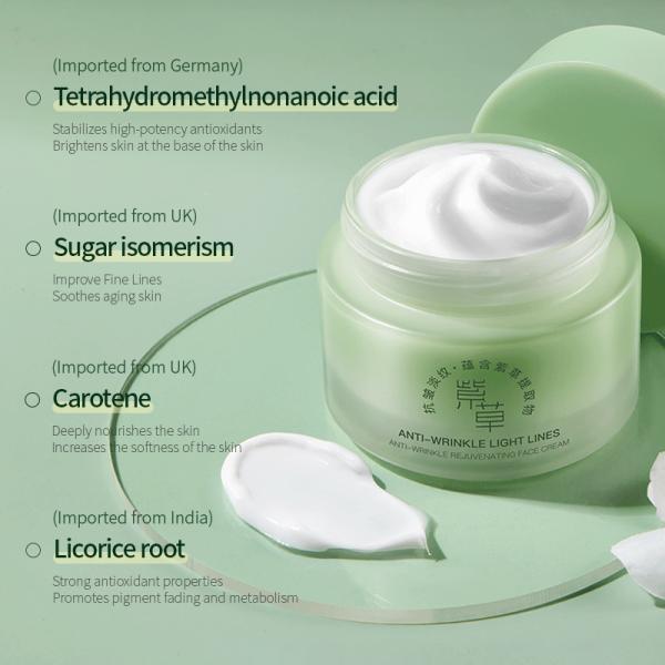 Private Label VC Lithospermum Moisturizing Whitening Anti-Aging Face Cream Natural Anti-Wrinkle Facial Lotion