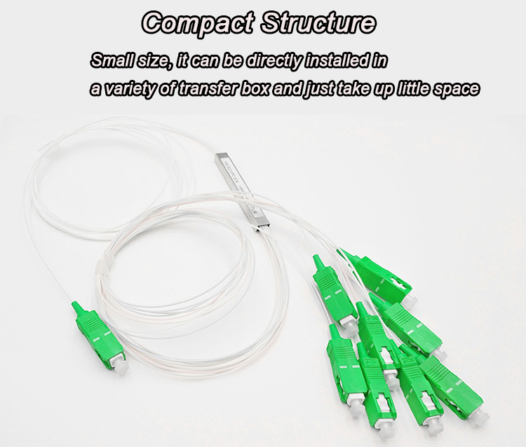 Splitter SC APC UPC Splitter PLC Splitter оптического волокна одиночного режима 1X16 1X8 1X4 оптически