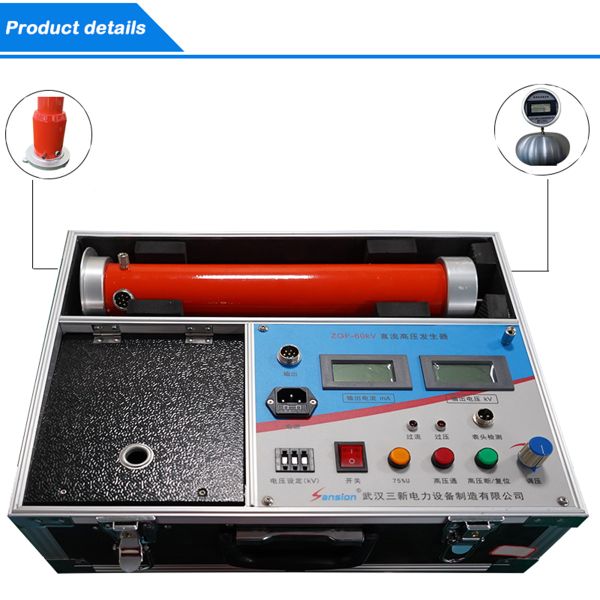 High Tech Portable Collapsible Superior Performance DC High Voltage Generator for Transformer