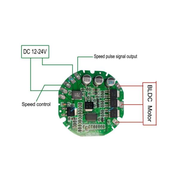 JUYI BLDC Water Pump Driver Fan Controller DC Motor Speed Regulator Speed Pulse Signal Output 3A