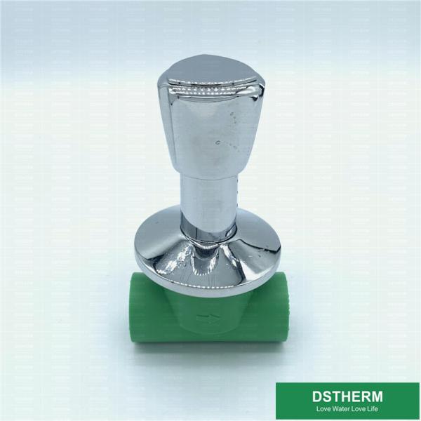 Клапан стопа Chrome ручки PPR сердца любов покрыл средний тип веса