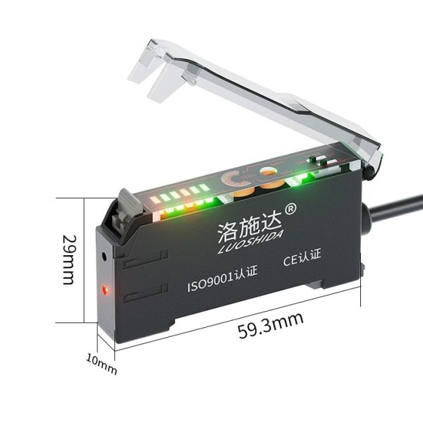 Intelligent digital PNP color fiber optic amplifier sensor, correlative diffuse reflection E3X-NA11 fiber optic amplifier