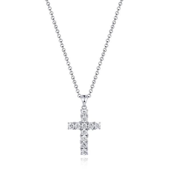 Patrick Star Customized Pendant Cubic Zircon Silver CZ Patrick Star Pendant Beaded Necklace