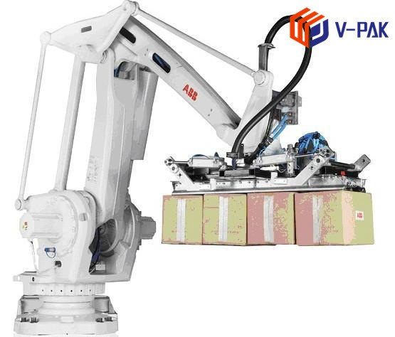 Fast Speed Robotic Case Packer , Durable Automated Robot Packing Machine