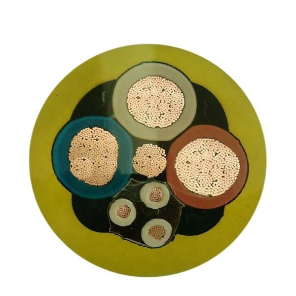 Type SHD-GC 3x2+2x6+1x6_5kV TPU Jacket Extra-Heavy-Duty Mining Trailing Cable Designed For Used In Mining Machines
