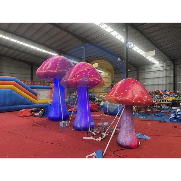 LED Light Fun Mushroom for Festivals and Ceremonies 5m or Customized Size PVC Material