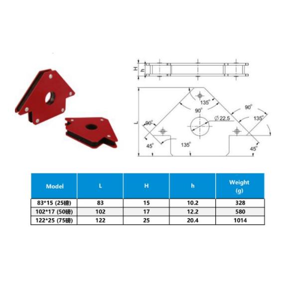 Магнит феррита магнитная стрелка держатель для сварочного цилиндра 50 фунтов прочность сильная