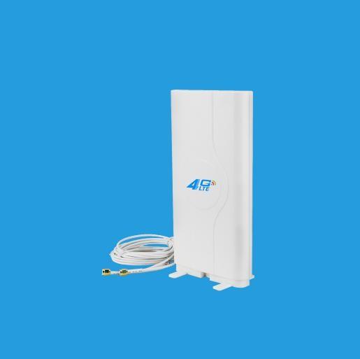 1710-2700MHz Directional 4G LTE MIMO Antenna with Two TS9/SMA/CRC9 Connectors for desktop or wall mounting