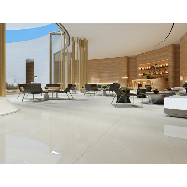 Beige 900x1800mm Polished Glazed Porcelain Tile 0.5% WA