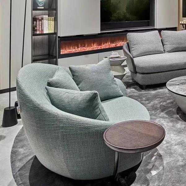 ODM OEM Villa Home Hotel Rotating Sofa Chair With Tray