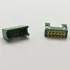 Jl24-12zjb 12-Pin Straight PCB Socket Rectangular Aviation Connector for Industrial Control Systems.