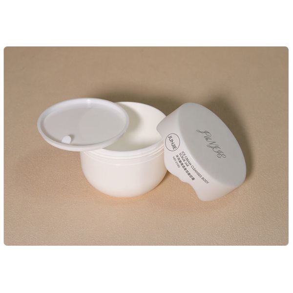 200g de luxe Jarron de crème blanche en PP à vide Jarron à vis blanc 300 ml Capacité pour les soins de la peau Cosmétiques Jarron de gommage du corps