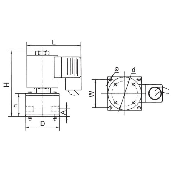 Клапан соленоида 1/4