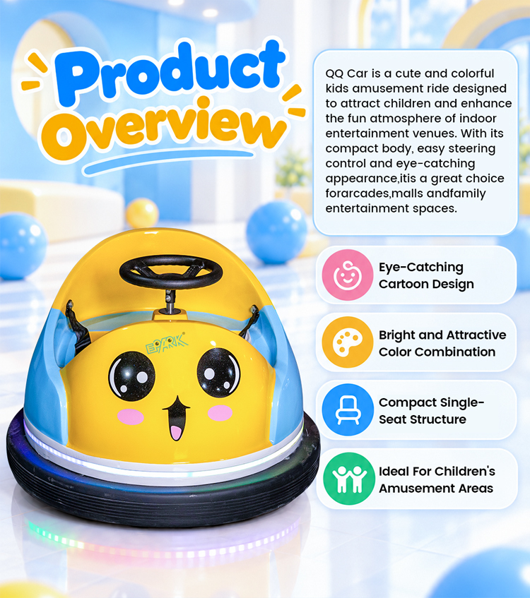 Kids Bumper Car Ride for Indoor Amusement Centers