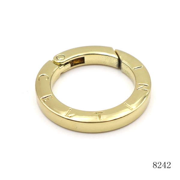 Custom 1 Inch O Rings Mirror Finish Key O Ring Gold For Key Rings And Bags