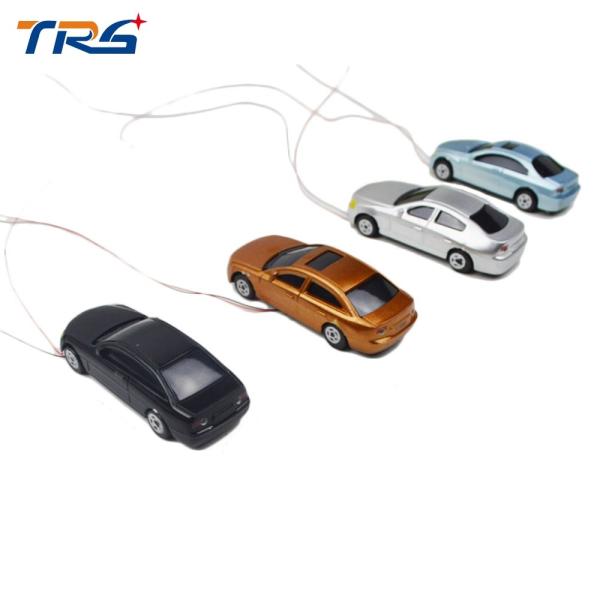 1:100 ABS plastic metal painted model car can be lighted  by transformer light car