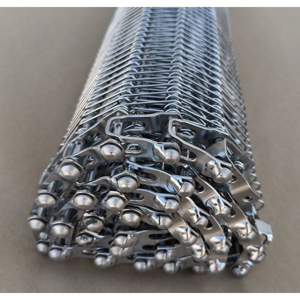 High Temperature Resistance Stainless Steel Flexible Rod Wire Mesh Spiral Conveyor Belt With U-Shaped Link Edge