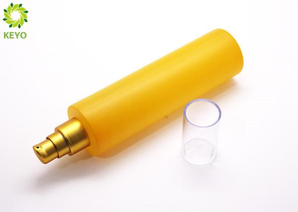 Frosted Colored Argan Skin Hair Oil Cosmetic Pump Bottles , Cosmetic Empty Bottles