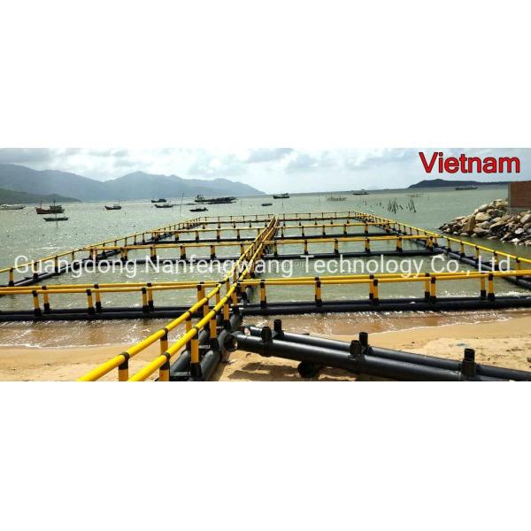 Cage à poissons en plastique HDPE carré certifiée CE Diamètre 10m - 60m