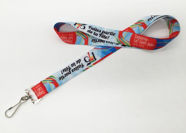 Direct Single Name Supreme Custom Polyester Lanyards with colorful logo