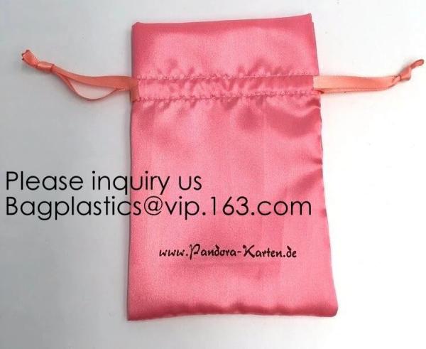 Gift Wedding Satin Favor Bags,Luxury Satin gift Drawstring Bags,Drawstring Bag For Ring,Cosmetic Bag , Make Up Bag pack