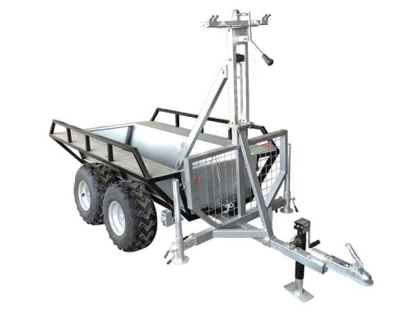 Utv Off Road Atv Trailer Quad Bike Cargo Wood Log Lightweight Outside Garden Farm